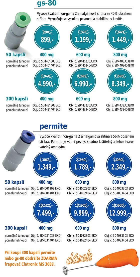 Při koupi 300 kapslí permite nebo gs-80 obdržíte ZDARMA  frapovač Clatronic MS 3089.