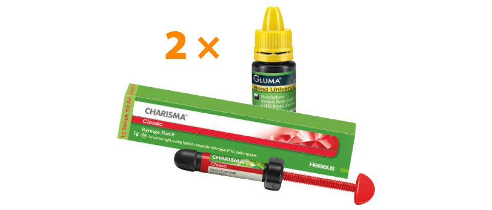 2× 4 g Charisma® Classic + Gluma® Bond Universal Refill