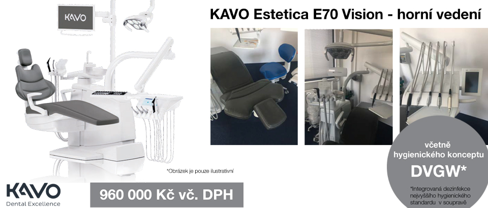 SPECIÁLNÍ NABÍDKA SHOWROOMOVÉ SOUPRAVY KAVO Estetica E70 Vision