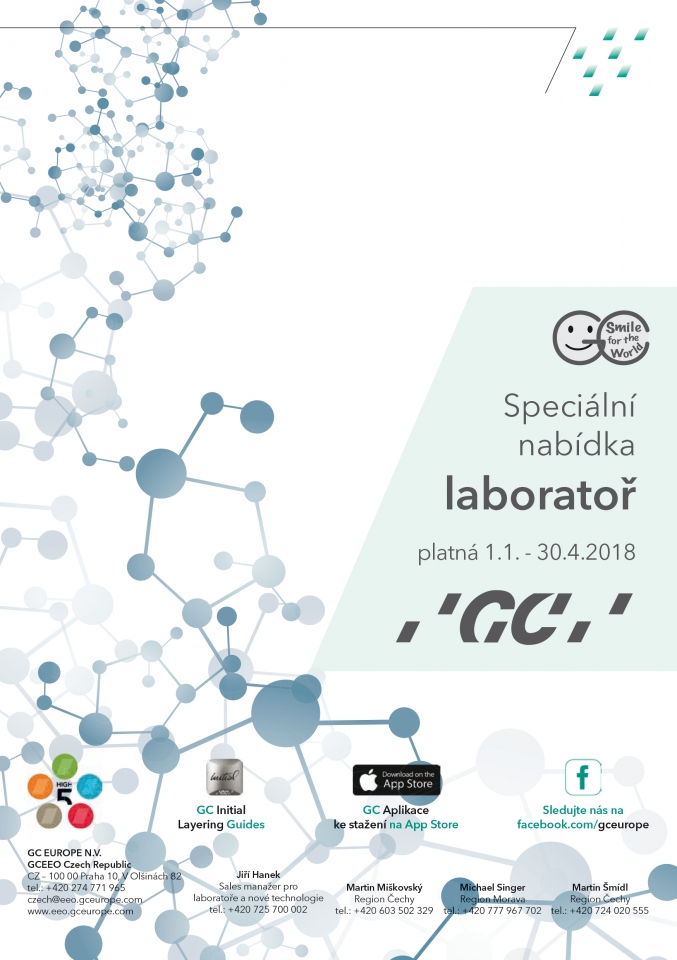 Speciální nabídka pro laboratoře od GC – jaro 2018