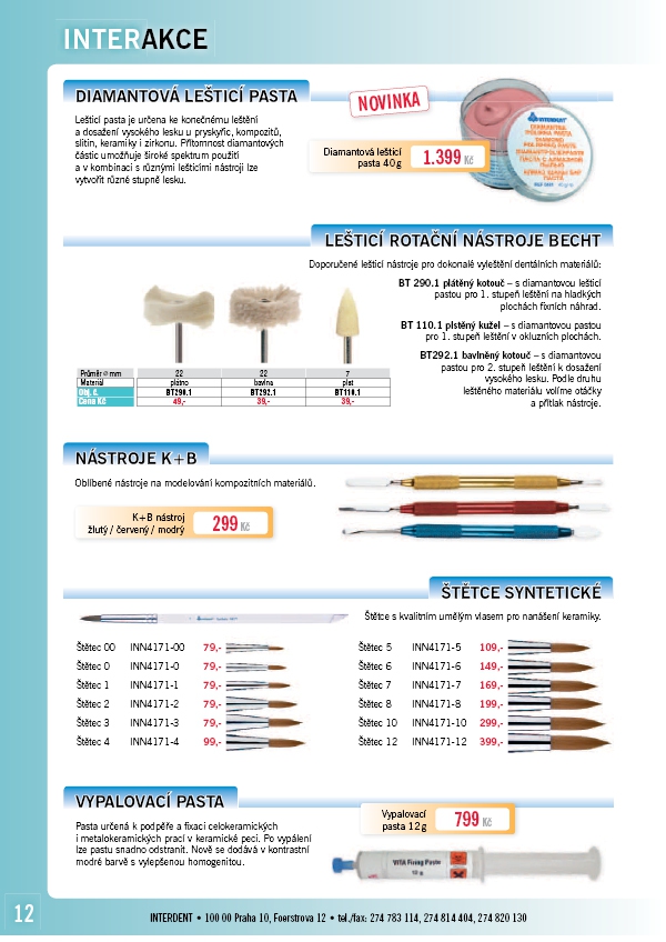 INTERDENT – INTERAKCE LABORATOŘ 1/2016