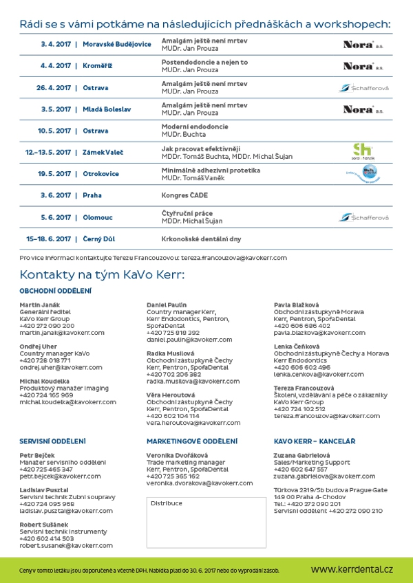 JARNÍ AKČNÍ NABÍDKY duben-červen 2017