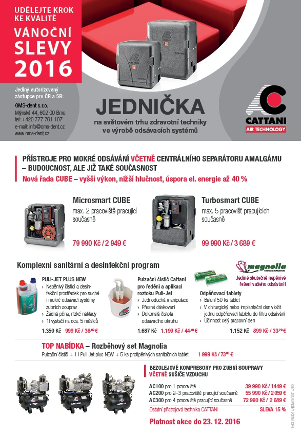 Cattani – VÁNOČNÍ SLEVY 2016