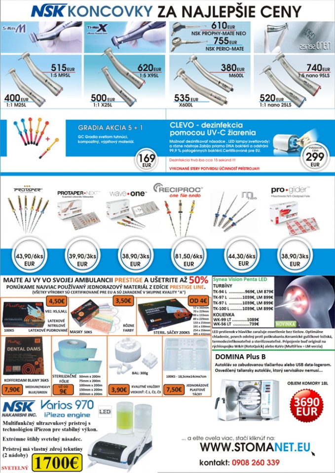 STOMANET.EU – nový internetový obchod zameraný na stomatológiu